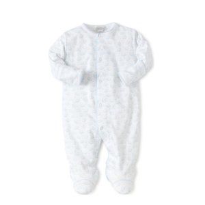 Kissy Kissy Ele-Fun Footie, White & Blue